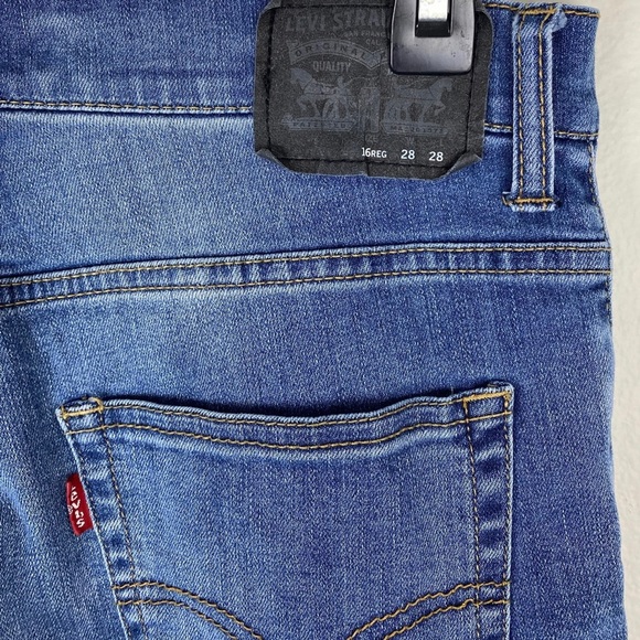 Boy’s Jeans 28x28 Levis 511 Slim Fit Medium Wash EUC 16 regular - Picture 3 of 9